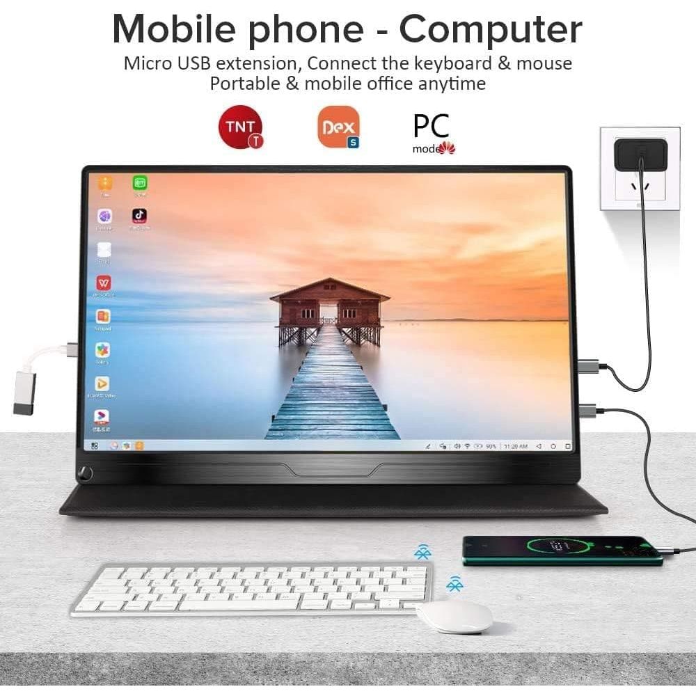 Buy UPERFECT,UPERFECT Portable Monitor, 15.6" Portable Monitor, 1920×1080 Full HD IPS USB C Monitor - Black - Gadcet UK | UK | London | Scotland | Wales| Ireland | Near Me | Cheap | Pay In 3 | Computer Monitor Accessories
